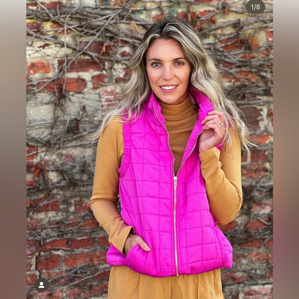 TCEC Pink Ruffle Vest Small